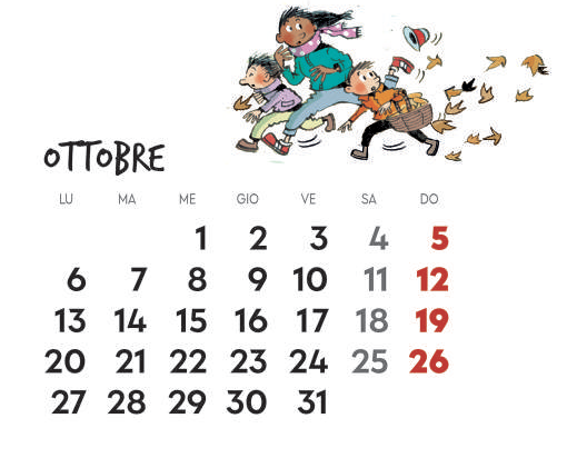 Calendario 2025 - ottobre