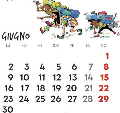 Calendario 2025 - giugno