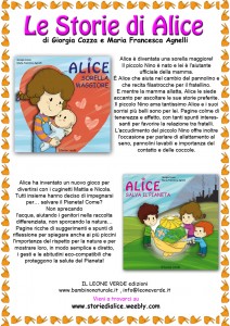 locandina libri per bambini storie di alice